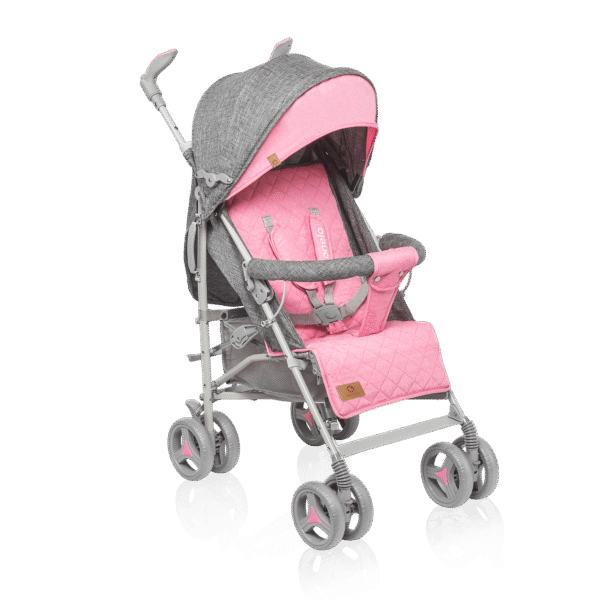 Lionelo Irma Pink trille med stor kalesje, vognpose, myggnett, regntrekk fri frakt - Bilde 2