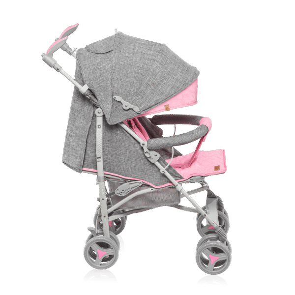 Lionelo Irma Pink trille med stor kalesje, vognpose, myggnett, regntrekk fri frakt
