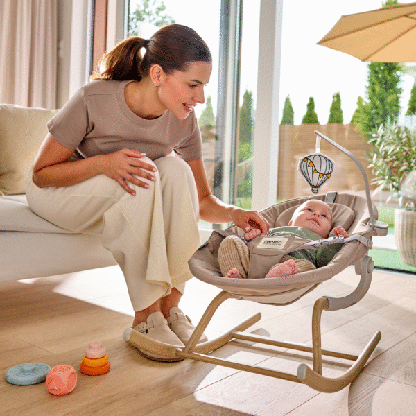3i1 vippestol matstol og høystol til baby og større barn fin design barnestol fri frakt - Bilde 9