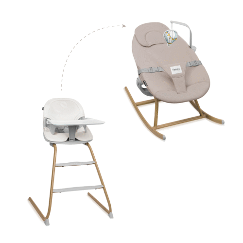 3i1 vippestol matstol og høystol til baby og større barn fin design barnestol fri frakt